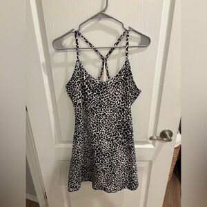 Outdoor Voices Exercise Dress Leopard Print Size Medium